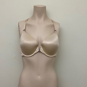 Spanx pillow cup 34DD nude front metal clasp bra 34E